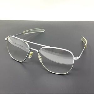 Vintage Randolph Engineering Eyeglasses USA 5 1/2 Vintage Frame Only Silver 58mm